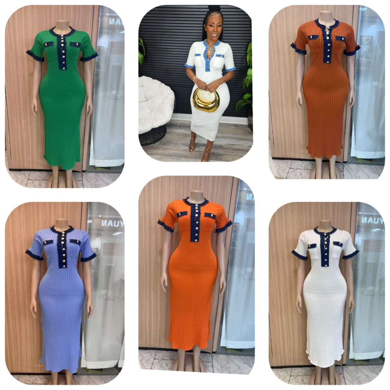 Heavy Sweater Dress  Bodycon Dress - Image 7